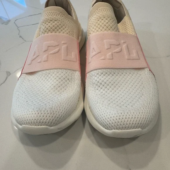 APL Cream and Pink Slip-On Sneakers - Picture 2 of 3